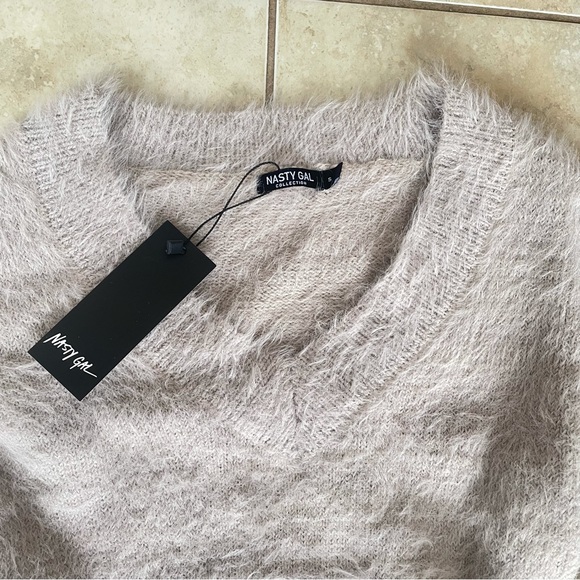 Nasty Gal Relaxed Fluffy Dress - Picture 2 of 5